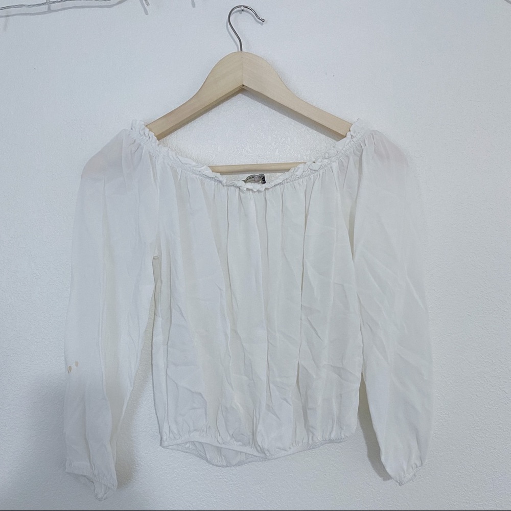 Brandy Melville Maura white off shoulder top